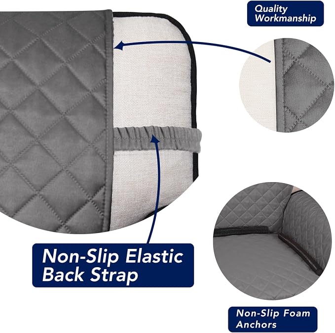 PureFit Reversible Quilted Sofa Cover, Water Resistant Slipcover Furniture - Image 3