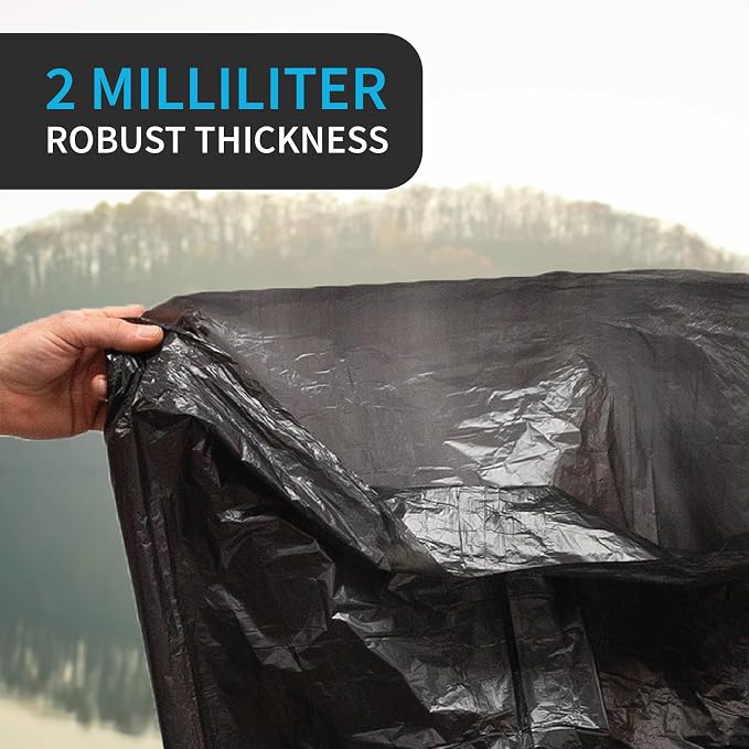 Industrial Grade 50 Count Black Trash Bags, 55-60 Gallon, 2.0 Mil, 36 x 58 - Image 5