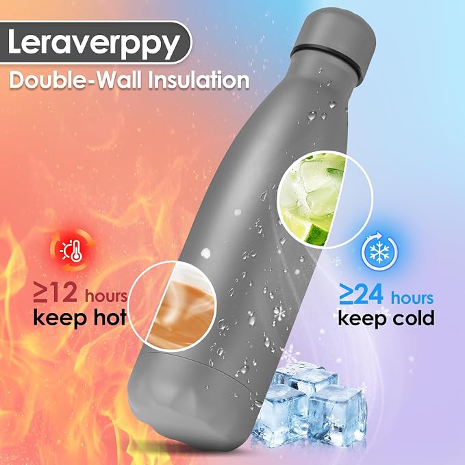 25oz Cola-Bottle Shaped Stainless Steel Leak-proof Water Bottle, Double Wall - Image 3