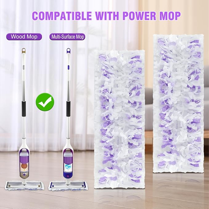 10 Count ‌Disposable Heavy-Duty Power Mop Pads Refills - Image 2