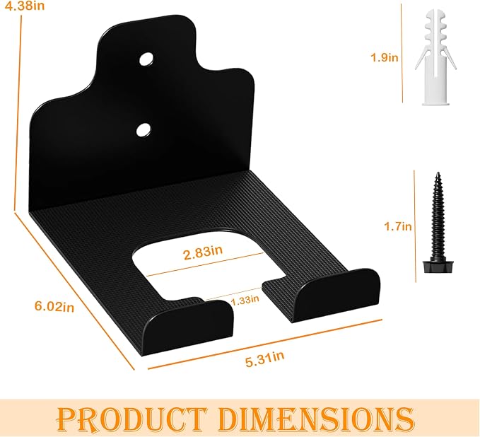 2 PCS Garage Organizer Trimmer Rack, Wall Mounted Tool Hanger - Image 3
