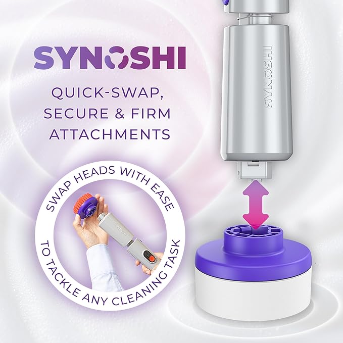 SYNOSHI PRO Electric Spin Scrubber, Cordless Cleaning Brush Bathroom Scrubber. - Image 8