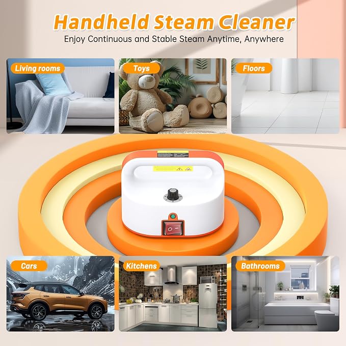 4.5BAR Handheld Steam Cleaner, 2500W Portable Steam Cleaner - Image 6