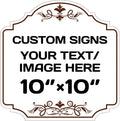 Custom Aluminum Weatherproof Metal Sign by Repaly