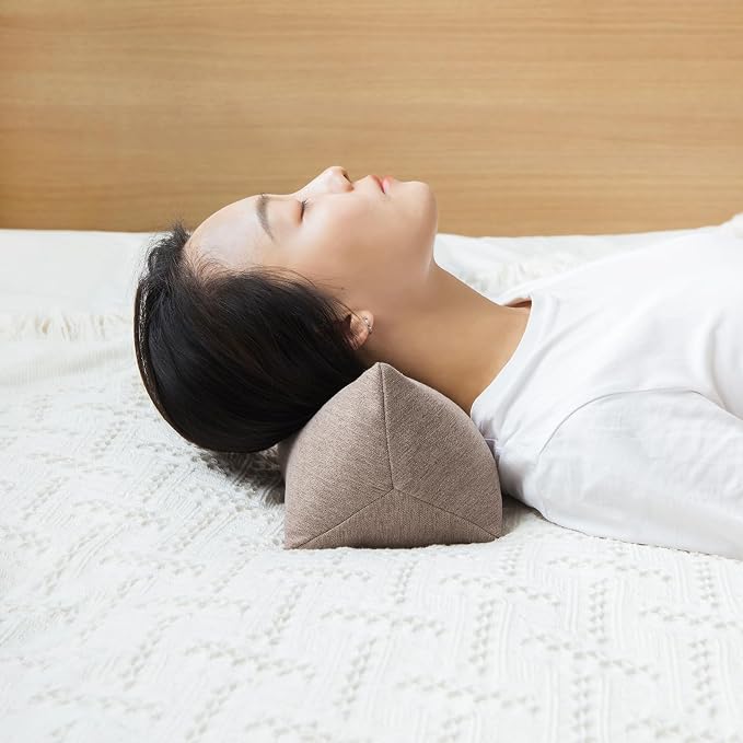Buckwheat Neck Support Pillow Cervical Neck Cylinder Bolster Pillow, Buckwheat - Image 4