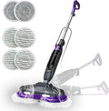 Scrub & Steam Mop with Rotating Mop Pads, LED Headlights, 6 Scrub Pads by SteamMop