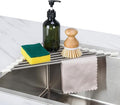 Tomorotec Triangle Roll-Up Dish Drying Rack Sink Corner Small Foldable by Tomorotec
