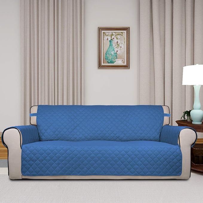 PureFit Reversible Quilted Sofa Cover, Water Resistant Slipcover Furniture - Image 2
