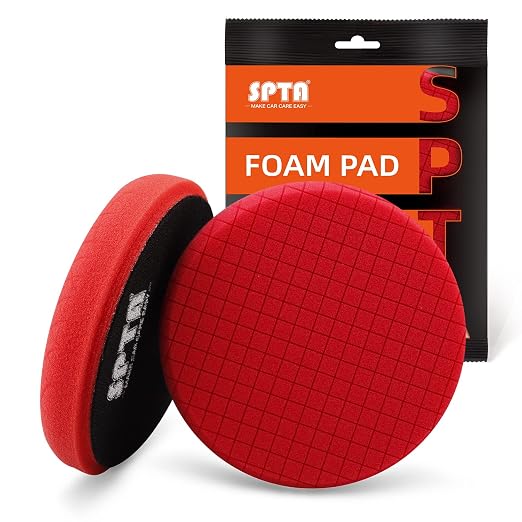 Red Finish Polishing Pads, Buffing Pads, SPTA 1Pcs 5.5 Inch Face by SPTA
