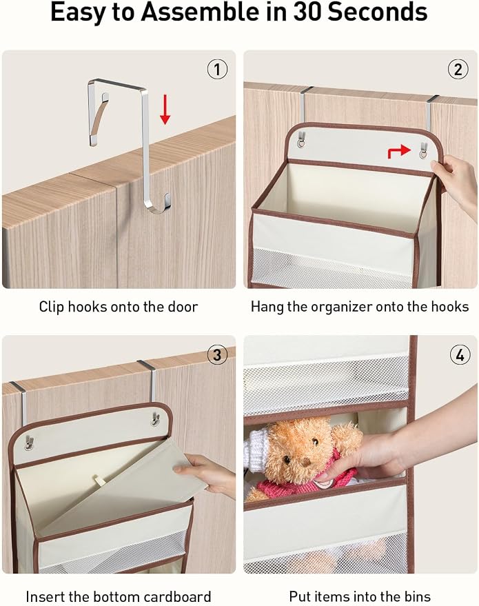 Yecaye 1 Pc 5 Tier Over the Door Organizer - Image 8