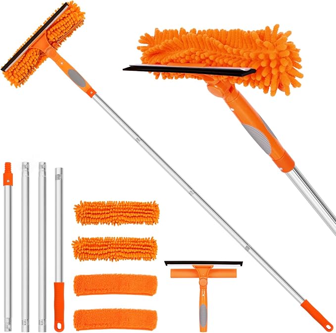 Professional 72'' Window Squeegee Cleaning Washing Tool/Kit by TIMIVO