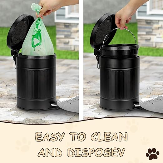 5L/1.3 Gal Dog Poop Trash Can - Image 3