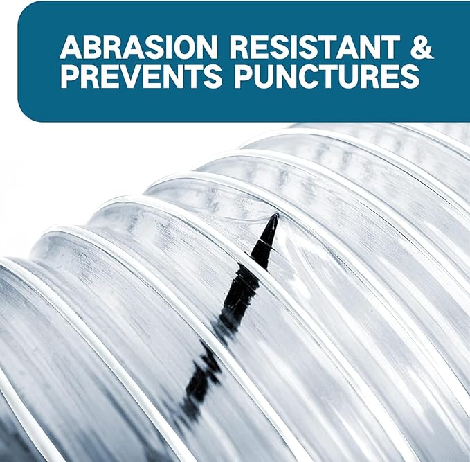 PVC Dust Collection Hose 4" x 20', Puncture Resistant Clear PVC Dust Collection - Image 3