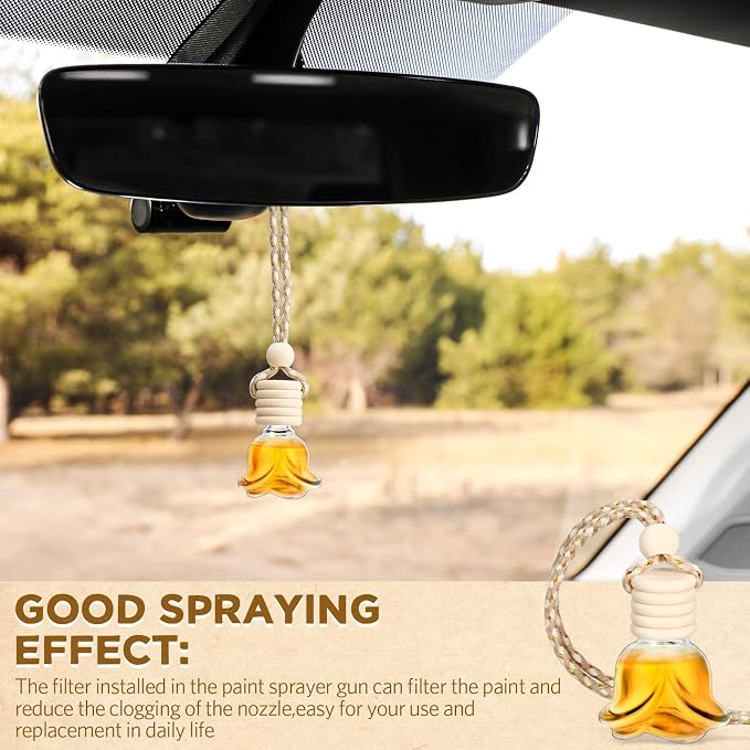 BBTO 50 Pcs Hanging Car Air Freshener Car Diffuser Bottles Empty Glass Perfume - Image 6