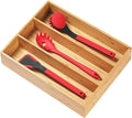 Umilife Bamboo Kitchen Utensils Organizer, 13 Inch Drawer Dividers by Umilife