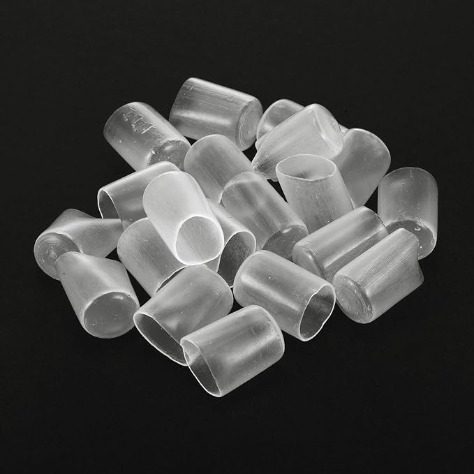 uxcell 20pcs Rubber End Caps Protective Caps 13mm ID Vinyl PVC Round Tube Bolt - Image 4