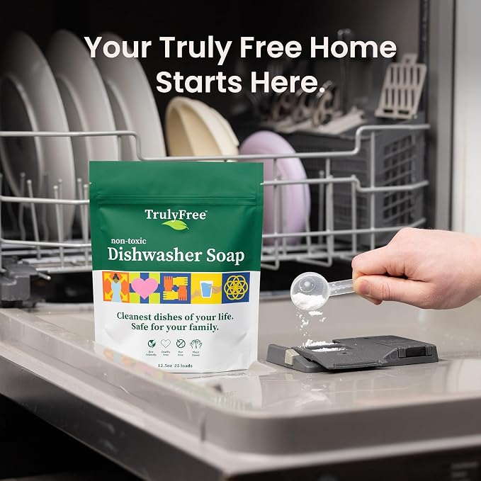 Truly Free Dishwasher Detergent Powder | Natural Dish Detergent, Dishwasher - Image 6