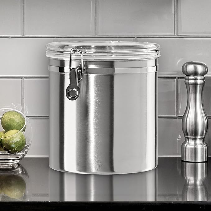 Oggi Stainless Steel Kitchen Canister 152 fl oz - Image 2