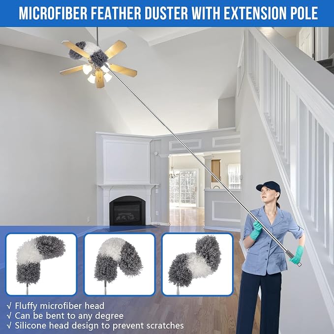 Microfiber Feather Duster 5-in-1 Kit - Image 4