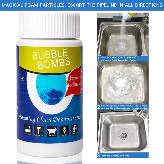 4pcs Bubble Bombs Drain Cleaner, Quick Dredge Pipeline, Powerful Sink Drain - Image 3