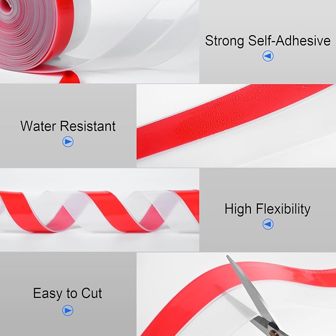 ToLanbbt Weather Stripping Silicone Door Seal Strip 3 in x 20 ft Door Draft - Image 5