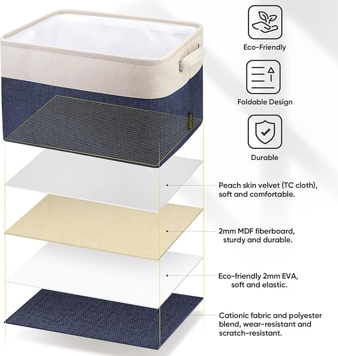 BALEINE 1 Pack Fabric Storage Bins - Image 7