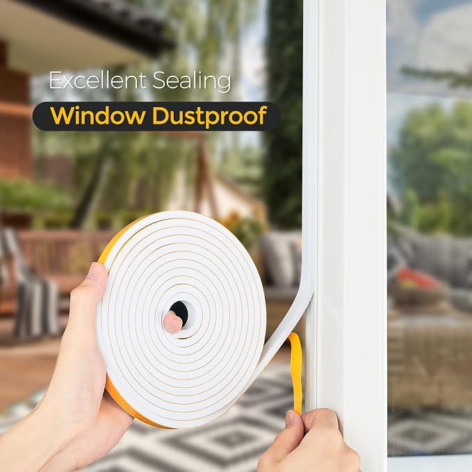 13 Feet Weather Stripping Door Seal, 1/2" Wide X 3/8" Thick Door Seal Strip - Image 7
