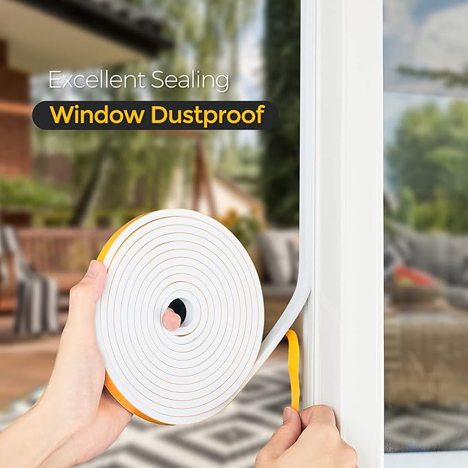 13 Feet Weather Stripping Door Seal, 1/2" Wide X 1/2" Thick Door Seal Strip - Image 7
