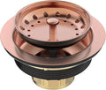 BOTEMY Stainless Steel Copper Sink Drain Strainer Kit 3-1/2 inch Kitchen Drain by BOTEMY