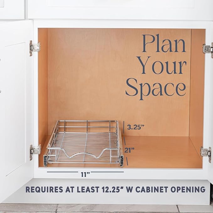 HOLDN’ STORAGE Pull Out Cabinet Organizer, Heavy Duty Caddy w/Lifetime Limited - Image 4