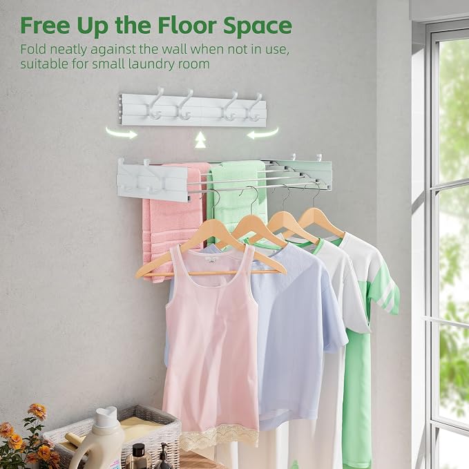 Wall Mounted Clothes Drying Rack - Image 2