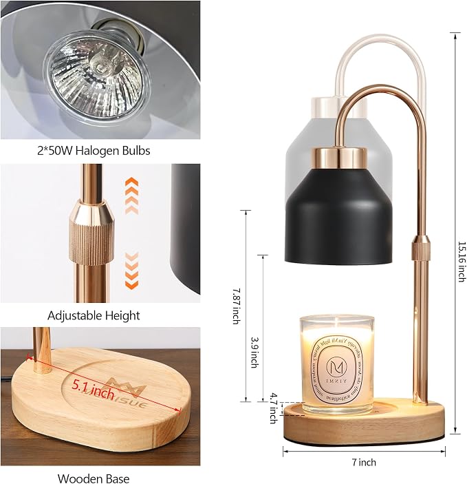 Candle Warmer Lamp with Dimmer and Timer, Home Decor Lamp - Image 2