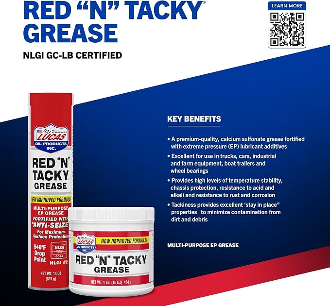 Lucas 10005-30PK Red N' Tacky Grease - Image 4