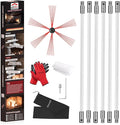 20 Feet Chimney Sweep Kit, Chimney Cleaning Kit by cleancraft