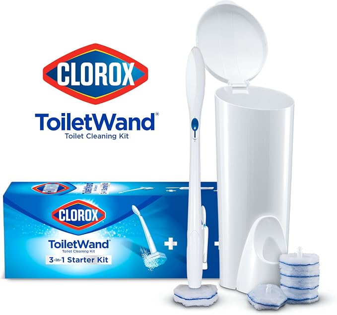 CLOROX Original Toilet Cleaning System, ToiletWand, Storage Caddy, 6 Refill - Image 2