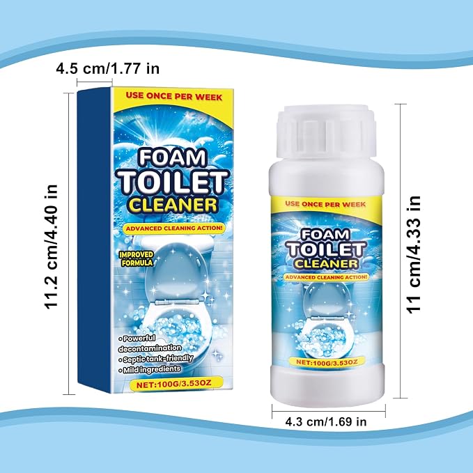 2PCS Foam Toilet Cleaner, New Powerful Foaming Toilet Bowl Cleaner, Foaming - Image 2
