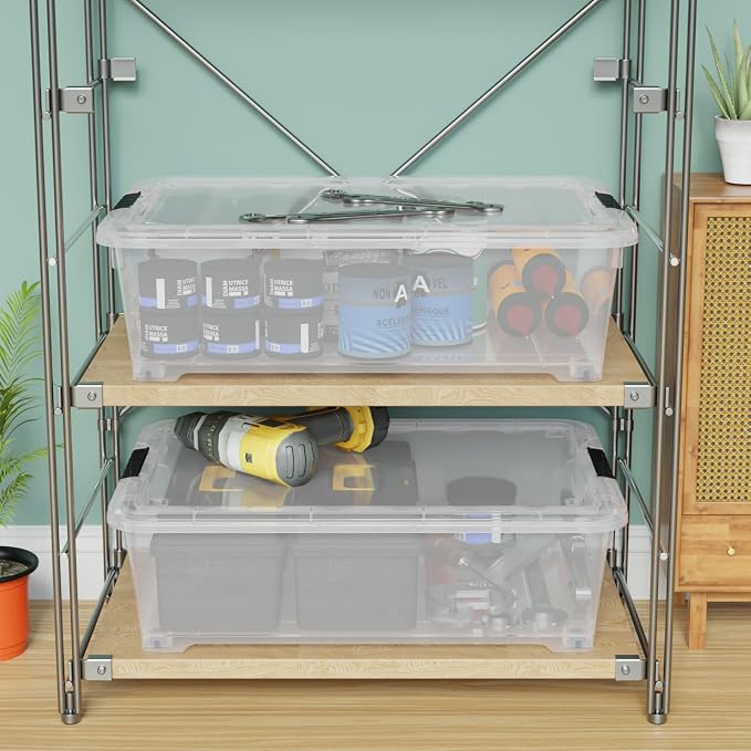 25 Quart Under Bed Clear Latch Bin - Image 4