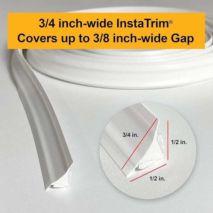InstaTrim Bronze New & Improved Caulk Trim, 3/4" by 10 ft, Water-Resistant - Image 3