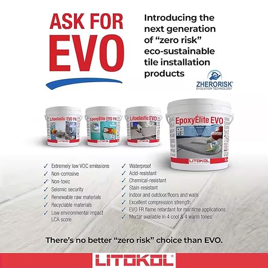 Tile Doctor EpoxyElite EVO 11 lbs./5 kg. Bucket of Litokol Beige 3 Epoxy Tile - Image 9