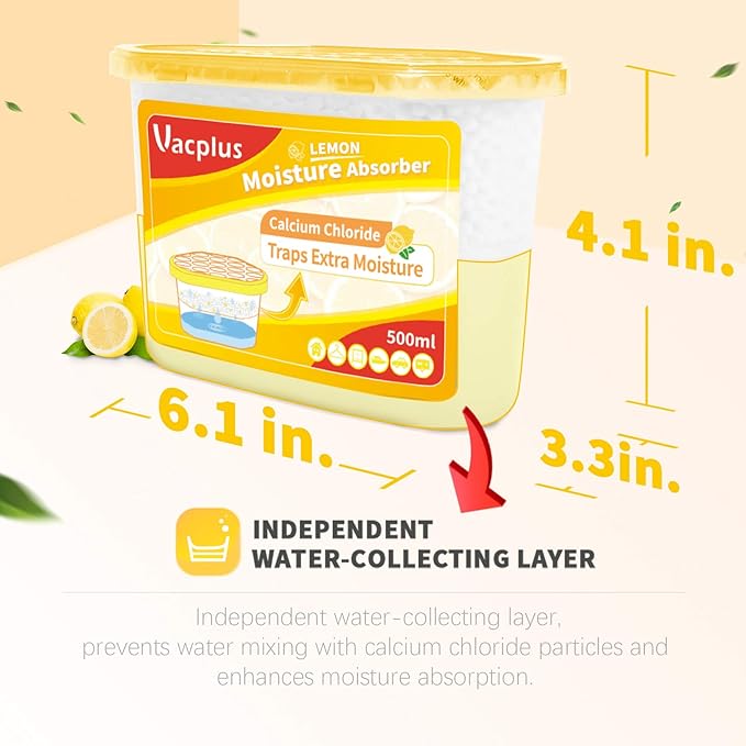 Vacplus Moisture Absorbers 6 Pack, 10.5 Oz Portable Humidity Absorber Boxes - Image 4