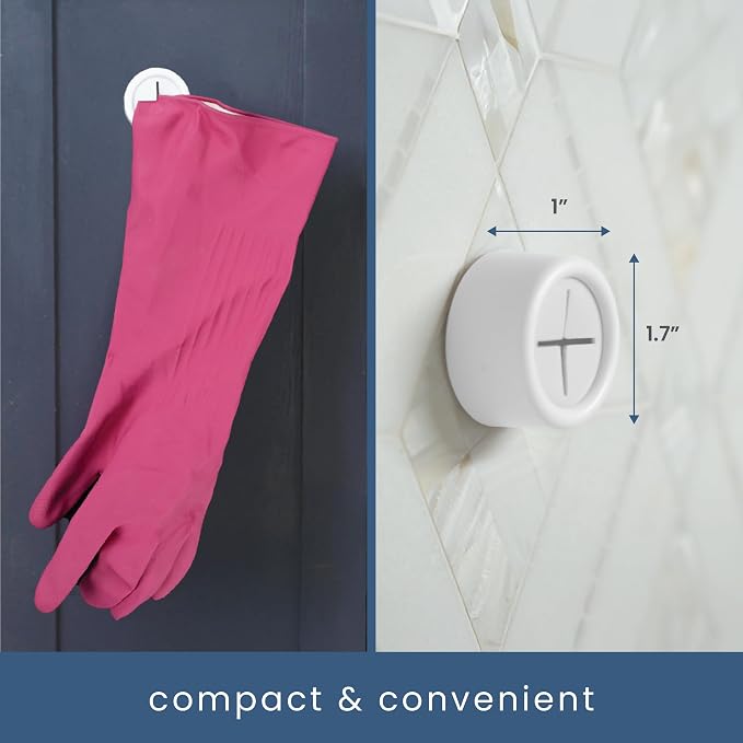 S&T INC. Round Adhesive Push Towel Hooks - Image 6