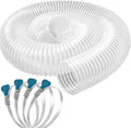 Qucship PVC Dust Collection Hose 4" x 10', Puncture-Resistant, Flexible Clear by Qucship