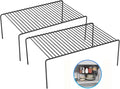 LargeBlack Cabinet Storage Shelf Rack Set of 2, Rustproof Metal Wire Kitchen by DPZM
