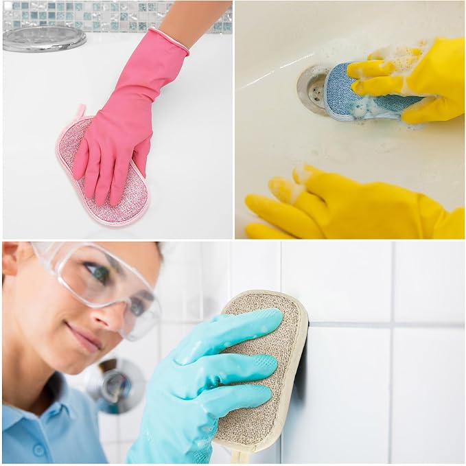 Boao 10 Pieces Multipurpose Kitchen Scrub Sponges, Non-Scratch Microfiber Scrub - Image 6