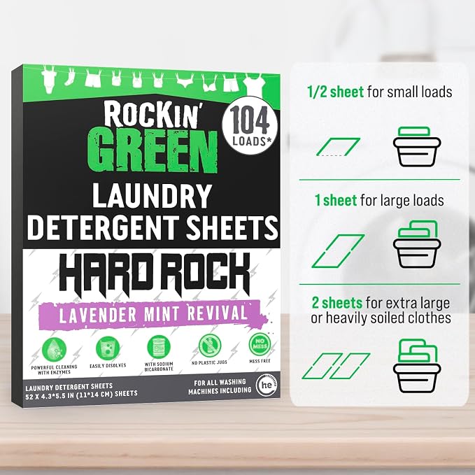 Rockin' Green Hard Rock Travel Laundry Detergent Sheets - Image 4
