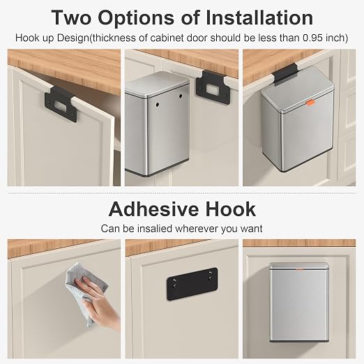 Mbillion Kitchen Compost Bin Hanging Trash Can - Image 4