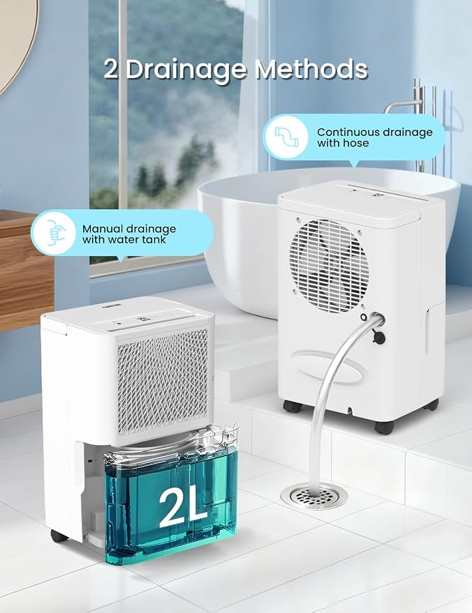 HUMSURE 1500 Sq. Ft 30 Pints Dehumidifier Equipped - Image 4