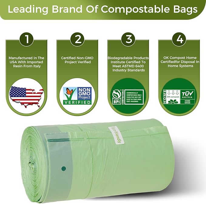 13 Gallon Compostable Trash Bags - Image 7