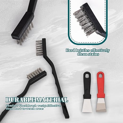 12 Pcs Mini Stainless Steel Wire Brush Set, Wire Scratch Brush - Image 7