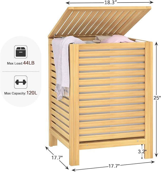 Homykic Bamboo Laundry Hamper - Image 5